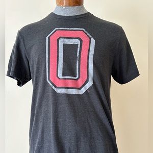 HOMAGE OHIO STATE BUCKEYES TRI BLEND T SHIRT SIZE MEDIUM